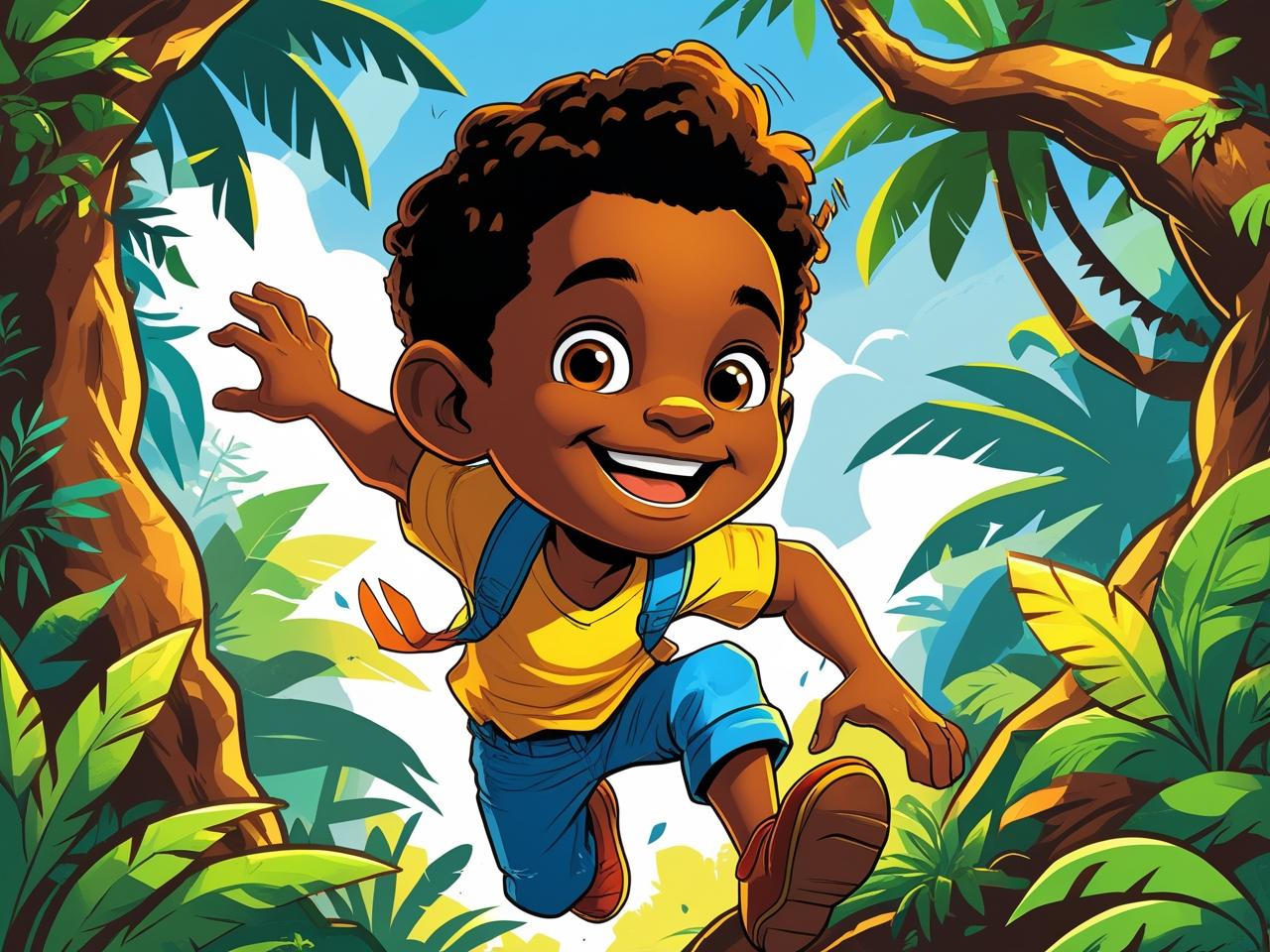 African Boy Escape